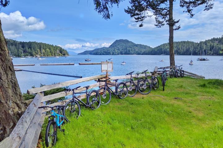 Bicycle rentals at Pender Island Kayak Adventures